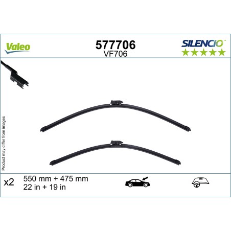 2 Balais D'Essuie-Glace 550mm 475mm Pour MG MG 3 11072920 11638826 11642064