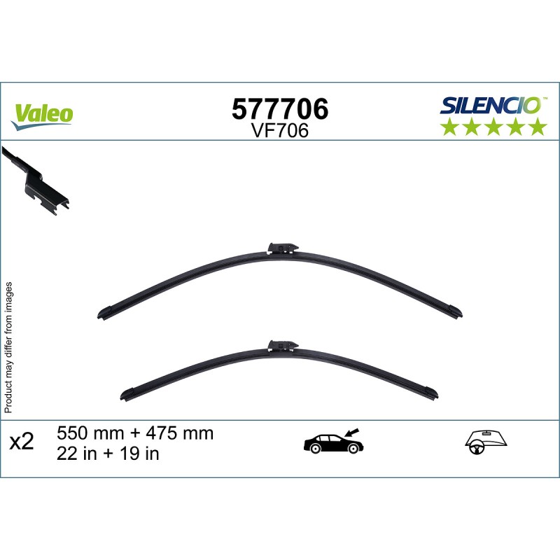 2 Balais D'Essuie-Glace 550mm 475mm Pour MG MG 3 11072920 11638826 11642064