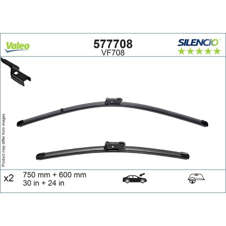 2 Balais D'Essuie-Glace 750mm 650mm Pour Renault Master IV Nissan Interstar