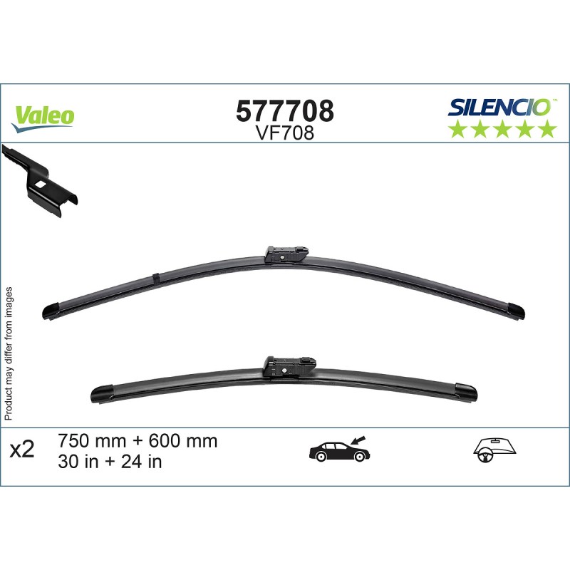 2 Balais D'Essuie-Glace 750mm 650mm Pour Renault Master IV Nissan Interstar