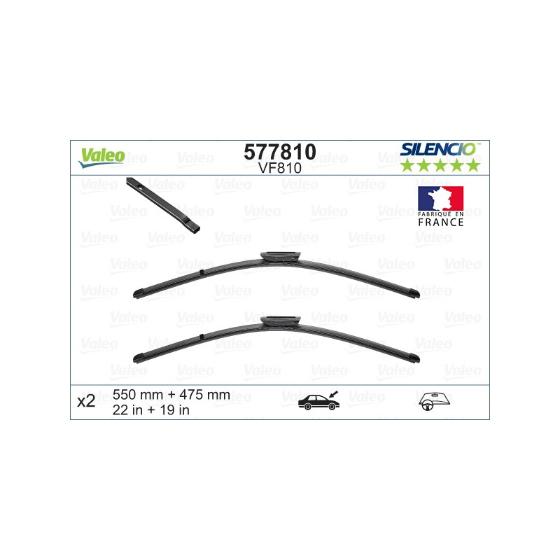 2 Balais D'Essuie-Glace 550mm 475mm Pour Renault Duster Thalia II Dacia Duster
