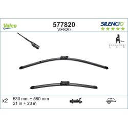 2 Balais D'Essuie-Glace 530mm 580mm Pour Porsche 718 Boxster Cayman 99162890100