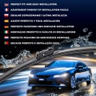 2 Balais D'Essuie-Glace 600mm 450mm Pour Dacia VW BMW Skoda 2GM998002 5E1955426