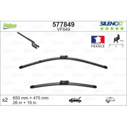 2 Balais D'Essuie-Glace 650mm 475mm Pour Renault BMW Opel Fiat 28890-9504R