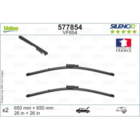 2 Balais D'Essuie-Glace 650mm Pour Seat Altea Toledo III 5P0998002A