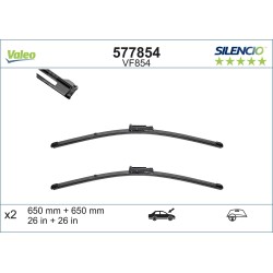 2 Balais D'Essuie-Glace 650mm Pour Seat Altea Toledo III 5P0998002A