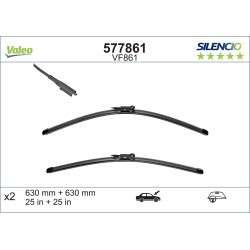 2 Balais D'Essuie-Glace 630mm Pour Iveco Daily Citys VI 5801607103
