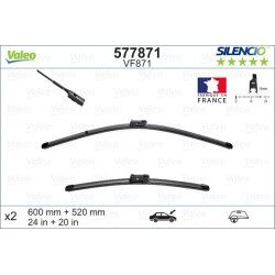 2 Balais D'Essuie-Glace 600mm 520mm Pour Audi A5 A6 A7 TT Porsche Panamera