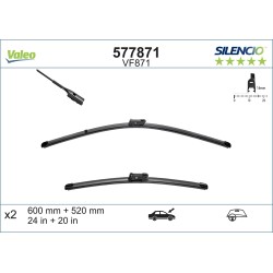 2 Balais D'Essuie-Glace 600mm 520mm Pour Audi A5 A6 A7 TT Porsche Panamera
