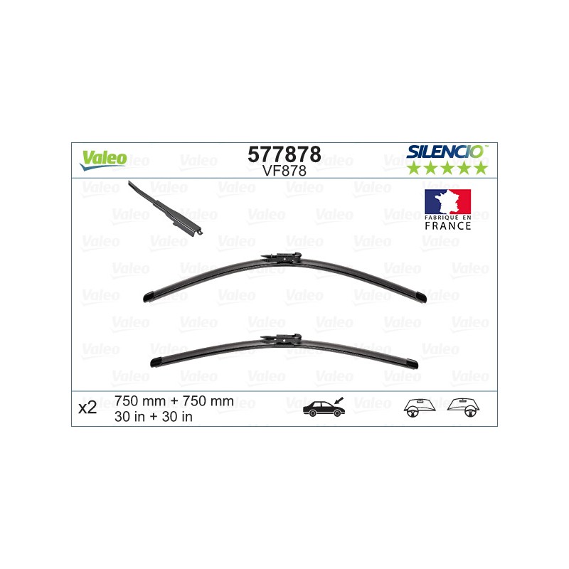2 Balais D'Essuie-Glace 750mm Pour Ford Galaxy S-Max Tourneo Transit 1850542