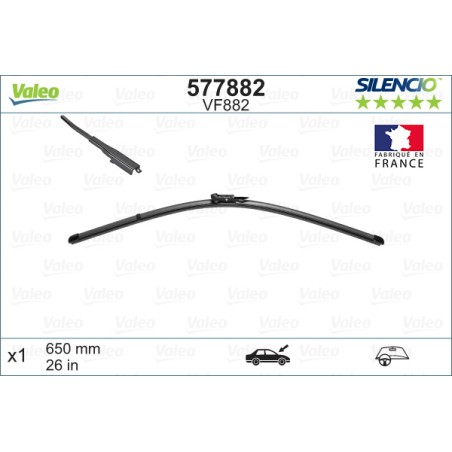 1 Balai D'Essuie-Glace 650mm Pour Peugeot Toyota Citroën 1612432380 85222-0H020