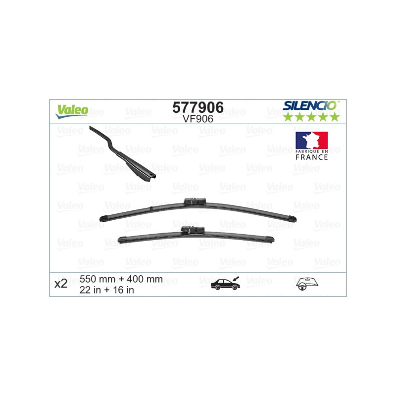 2 Balais D'Essuie-Glace 550mm 400mm Pour Ford Ecosport 1832131 1832132 1867269