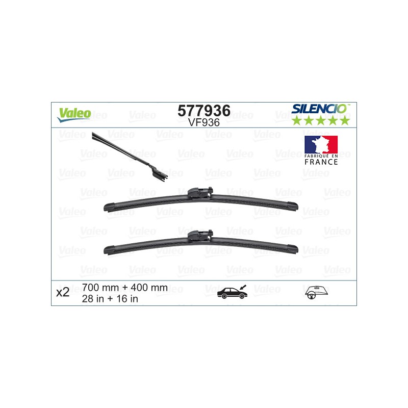 2 Balais D'Essuie-Glace 700mm 400mm Pour Toyota Prius PHV Plus 85222-47151