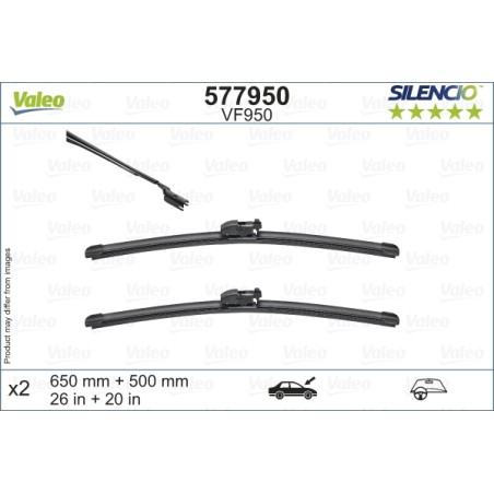 2 Balais D'Essuie-Glace 650mm 500mm Pour BMW X3 X4 Jaguar E-Pace