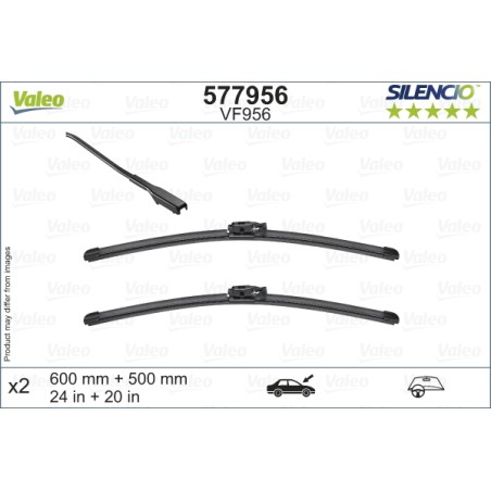 2 Balais D'Essuie-Glace 600mm 500mm Pour BMW X2 2455085 61612455085