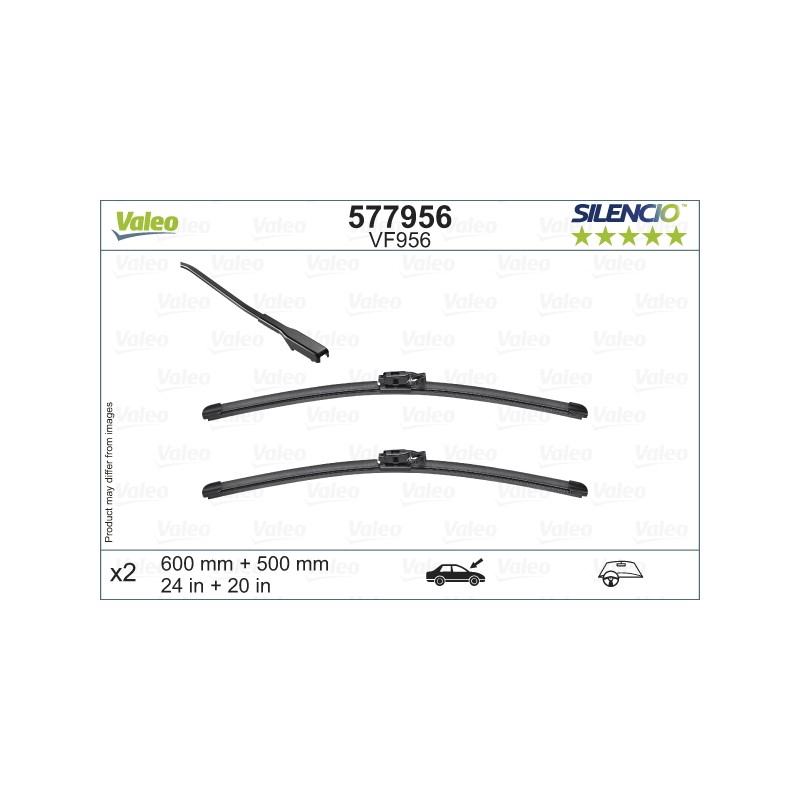 2 Balais D'Essuie-Glace 600mm 500mm Pour BMW X2 2455085 61612455085