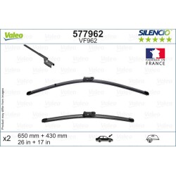 2 Balais D'Essuie-Glace 650mm 430mm Pour Peugeot BMW Cupra DS 1686454580 5A1A445