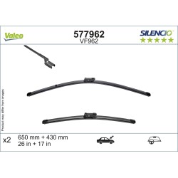 2 Balais D'Essuie-Glace 650mm 430mm Pour Peugeot BMW Cupra DS 1686454580 5A1A445