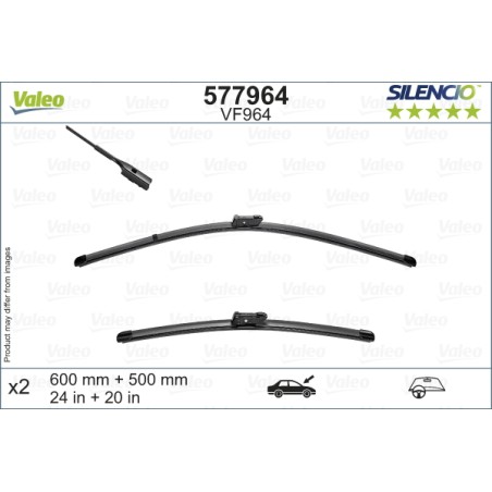 2 Balais D'Essuie-Glace 600mm 500mm Pour Volvo C40 XC40 31662390