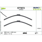 2 Balais D'Essuie-Glace 650mm 430mm Pour Citroën C4 Cactus 1611870180