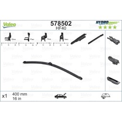 1 Balai D'Essuie-Glace 400mm Pour Peugeot Renault VW Seat 1642333880 288819784R