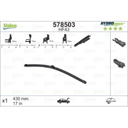 1 Balai D'Essuie-Glace 430mm Pour Peugeot 207 VW Seat BMW 6423-A4 2209047 6423A4