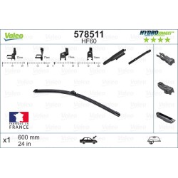 1 Balai D'Essuie-Glace 600mm Pour Peugeot Renault Dacia VW 1610672580 288900838R