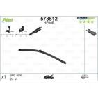 1 Balai D'Essuie-Glace 600mm Pour Peugeot Opel Ford Citroën 1611587780 6423-A0