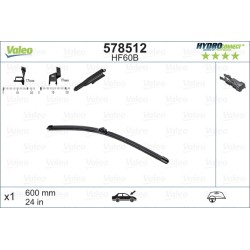 1 Balai D'Essuie-Glace 600mm Pour Peugeot Opel Ford Citroën 1611587780 6423-A0