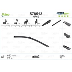 1 Balai D'Essuie-Glace 650mm Pour Peugeot Renault VW Audi 1613215680 28890-9504R