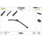 1 Balai D'Essuie-Glace Arrière 240mm Pour Peugeot Renault VW Audi 287909786R