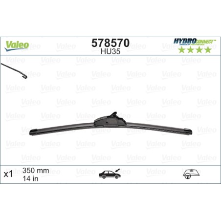 1 Balai D'Essuie-Glace 350mm Pour VW FOX Opel Karl Fiat Idea Ford 9S5117528CA