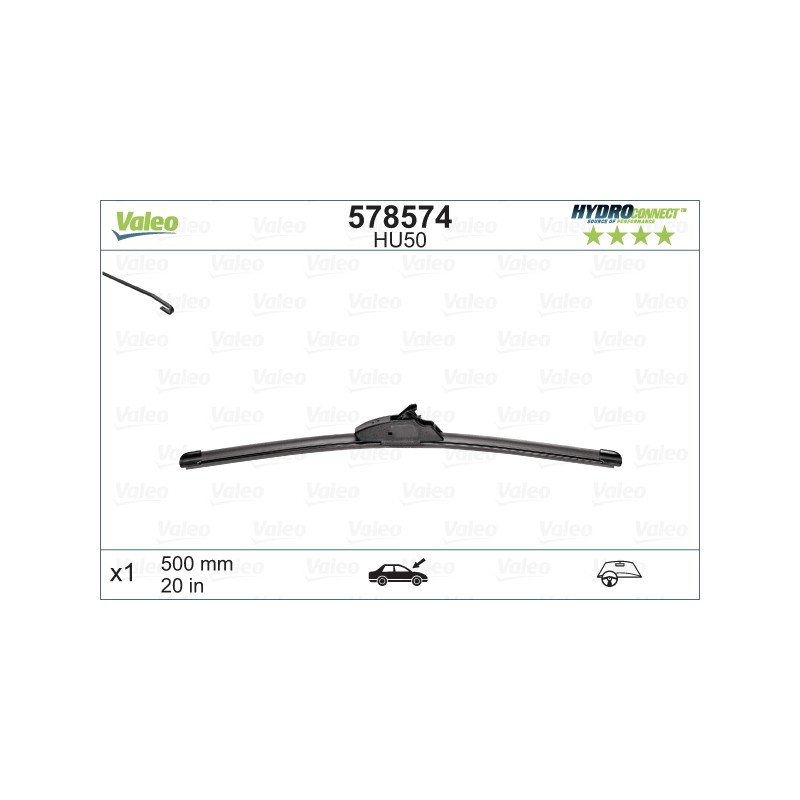 1 Balai D'Essuie-Glace 500mm Pour Peugeot Renault Dacia VW 1611346380 288903211R