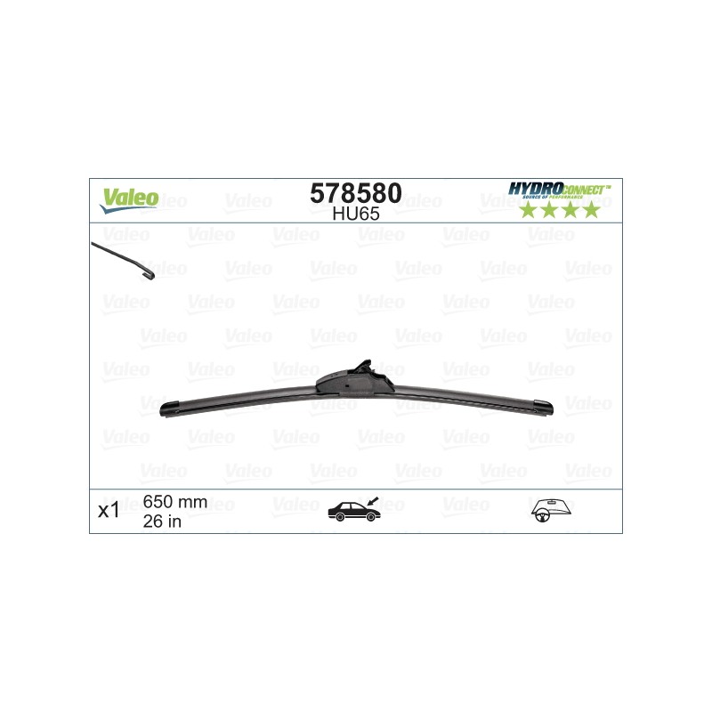 1 Balai D'Essuie-Glace 650mm Pour Peugeot 206 Renault Opel Fiat 6423L0 6423L4