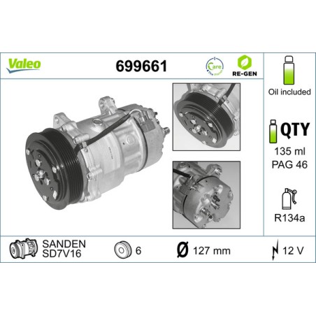 Compresseur De Clim Pour VW California T4 LT 28-35 II 28-46 7D0820805 7D0820805C