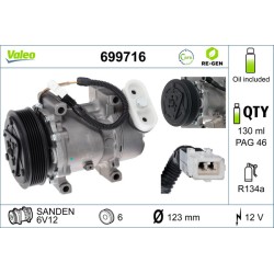 Compresseur De Clim Pour Peugeot 206 Citroën Xsara Picasso