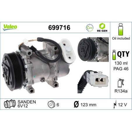 Compresseur De Clim Pour Peugeot 206 Citroën Xsara Picasso