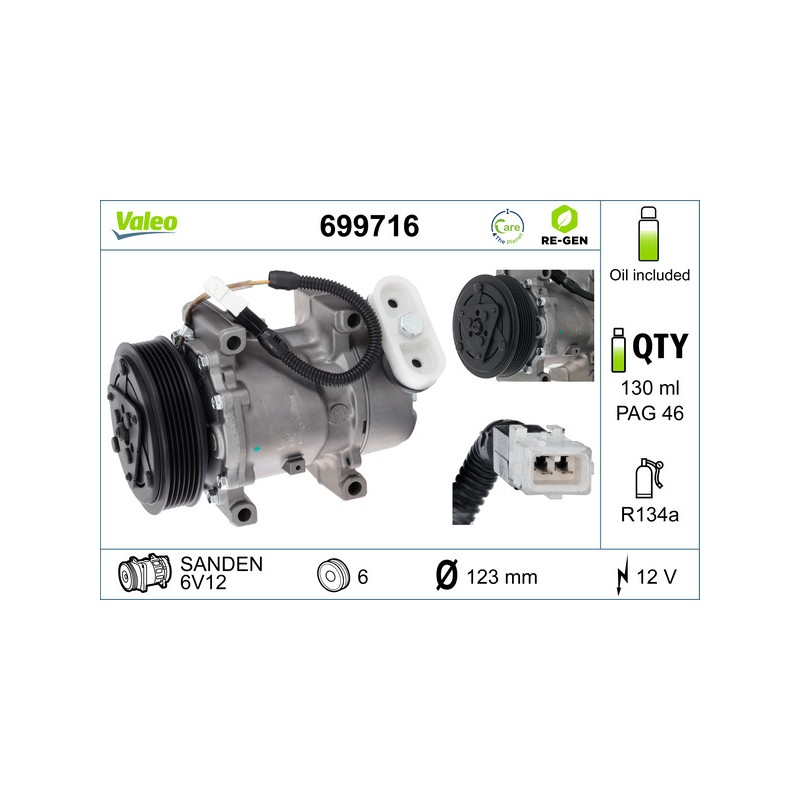 Compresseur De Clim Pour Peugeot 206 Citroën Xsara Picasso
