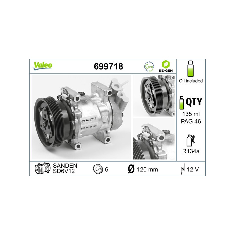 Compresseur De Clim Pour Renault Clio II Kangoo Megane I Thalia Nissan Kubistar