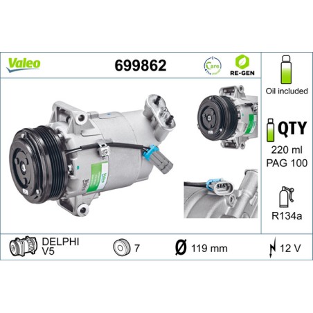 Compresseur De Clim Pour Opel Astra G H Meriva A Zafira B Family Vauxhall