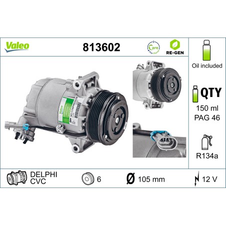Compresseur De Clim Pour Opel Astra H Zafira B Family Vauxhall Zafira (B)