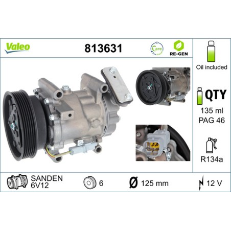 Compresseur De Clim Pour Renault Clio III Kangoo Koleos I Modus Twingo II Wind