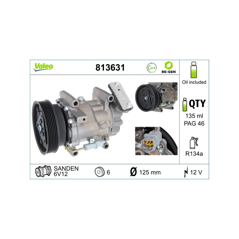 Compresseur De Clim Pour Renault Clio III Kangoo Koleos I Modus Twingo II Wind