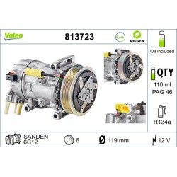 Compresseur De Clim Pour Peugeot Citroën DS 6453WL 6453-ZX 1617992780 6453ZX