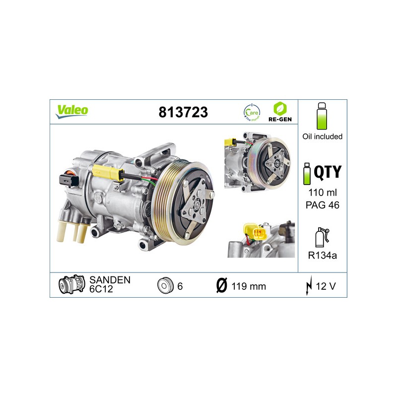 Compresseur De Clim Pour Peugeot Citroën DS 6453WL 6453-ZX 1617992780 6453ZX