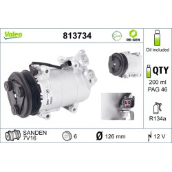 Compresseur De Clim Pour Ford Mazda Volvo RM3M5H-19D629-KG BBR4-61-450 8603392