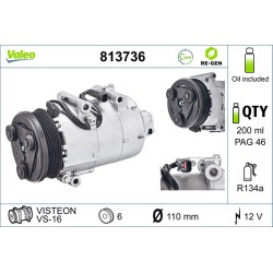 Compresseur De Clim Pour Ford C-Max Focus II Volvo C30 S40 II V50