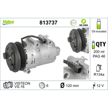 Compresseur De Clim Pour Ford C-Max Focus II Kuga I Volvo S40 II V50