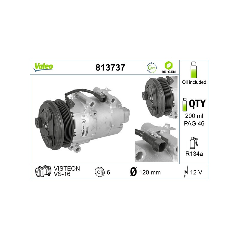 Compresseur De Clim Pour Ford C-Max Focus II Kuga I Volvo S40 II V50