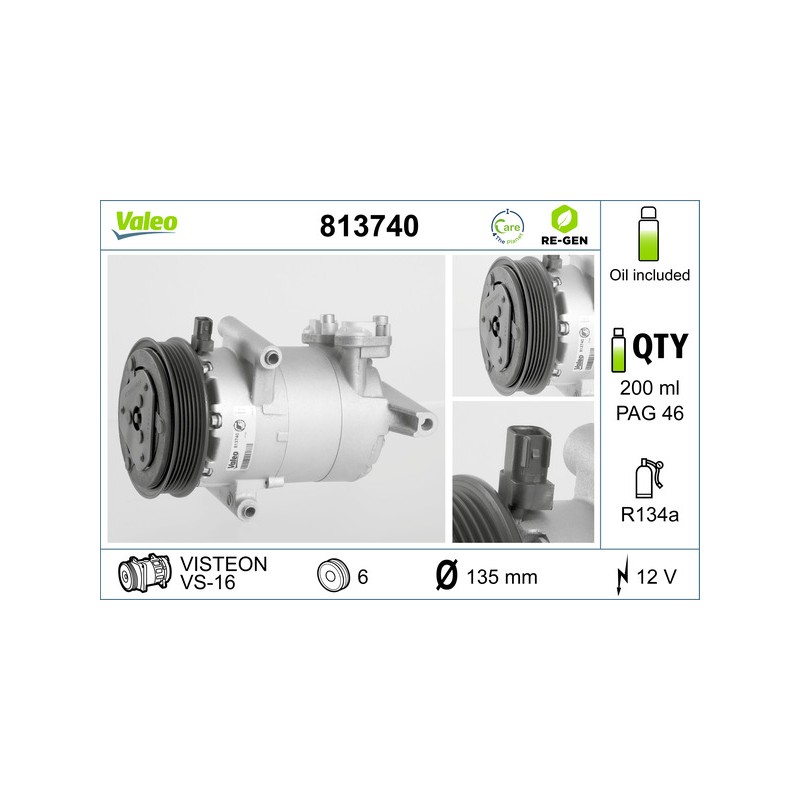 Compresseur De Clim Pour Peugeot Fiat Ford Citroën 6453-SR 9658128580 6453-SS